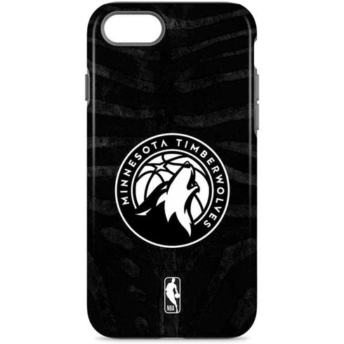 NBA Minnesota Timberwolves Black Animal Print iPhone Cases
